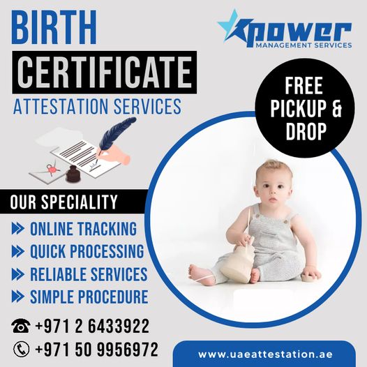 Birth Certificate Attestation in UAE