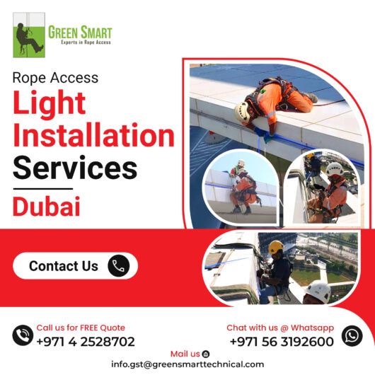 Rope Access Light Installation Services in Dubai