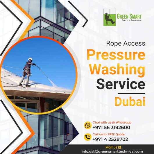 Get the Ultimate Clean with Rope Access Pressure washing