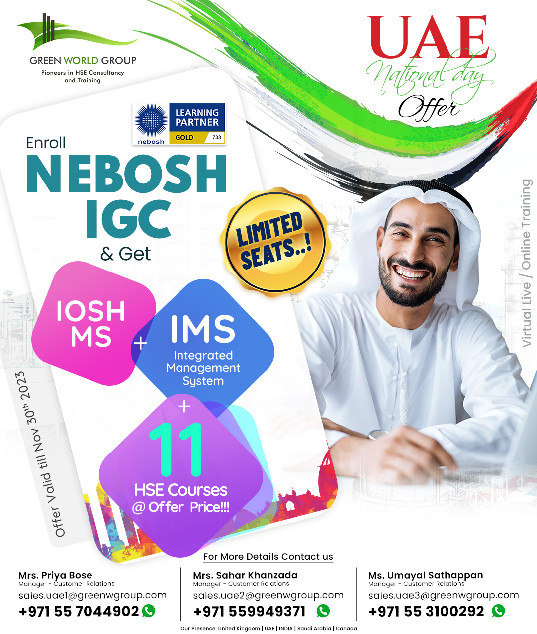 DUBAI NATIONAL DAY offer on NEBOSH IGC