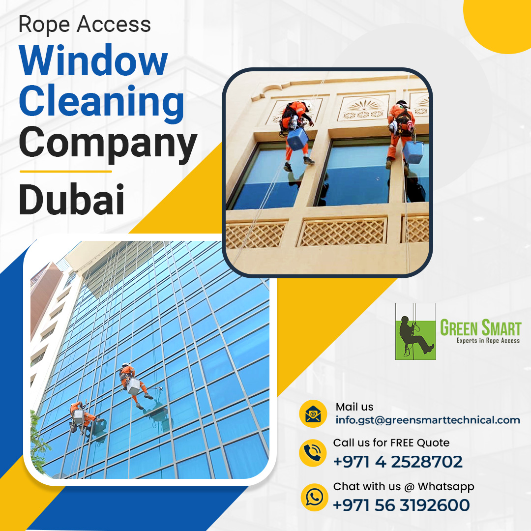 Get the Clear View with Rope Access Wind Cleaning !