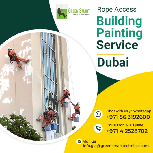 Expert Rope Access Building Painting Service in Dubai