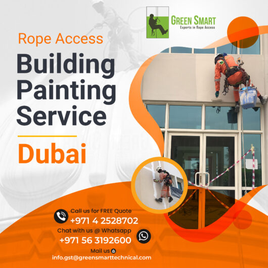 Expert Rope Access Building Painting Services for Dubai