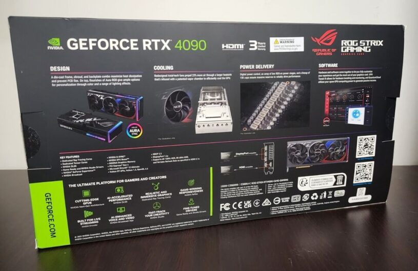 For sale ASUS ROG Strix GeForce RTX 4090 OC 24 GB GDDR6X