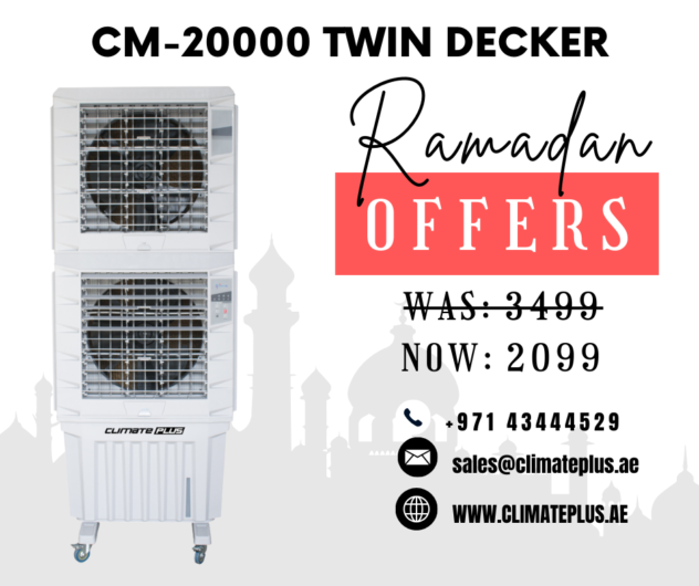 Climate Plus Twin Decker Evaporative Air Cooler