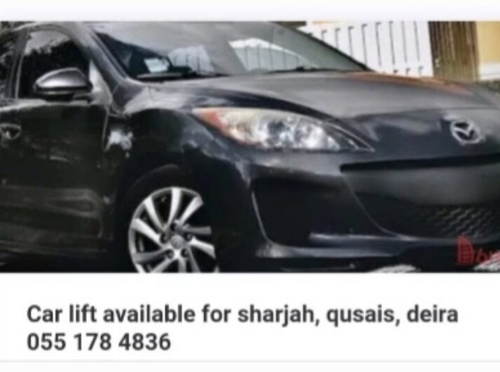 Car lift service available for sharjah and al qusais 055 178 4836