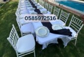 Rent chairs and tables for event and parties