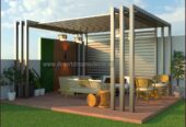 Aluminum Pergola Design Uae | Powder Coating Aluminum Pergola in Uae.