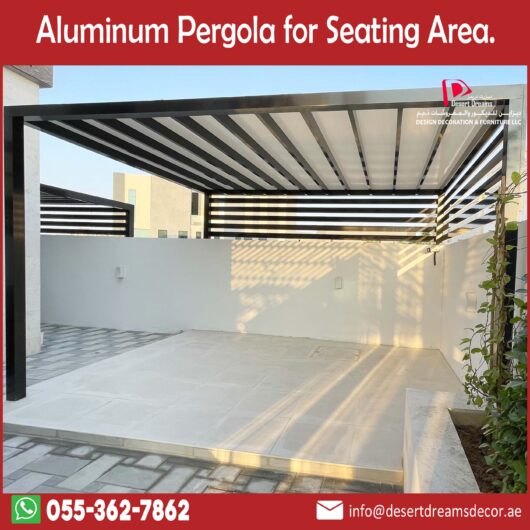 Aluminum Pergola Design Uae | Powder Coating Aluminum Pergola in Uae.