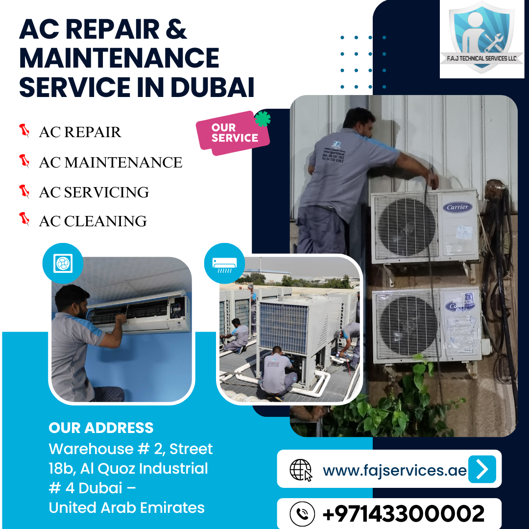 FAJ Technical Services L.L.C. offers AC Repair Solution in UAE