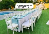 EVENT ITEMS, CHAIRS, TABLES, SOFA, AIR CONDITIONERS, COOLERS for rent in Dubai.