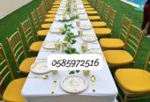 EVENT ITEMS, CHAIRS, TABLES, SOFA, AIR CONDITIONERS, COOLERS for rent in Dubai.