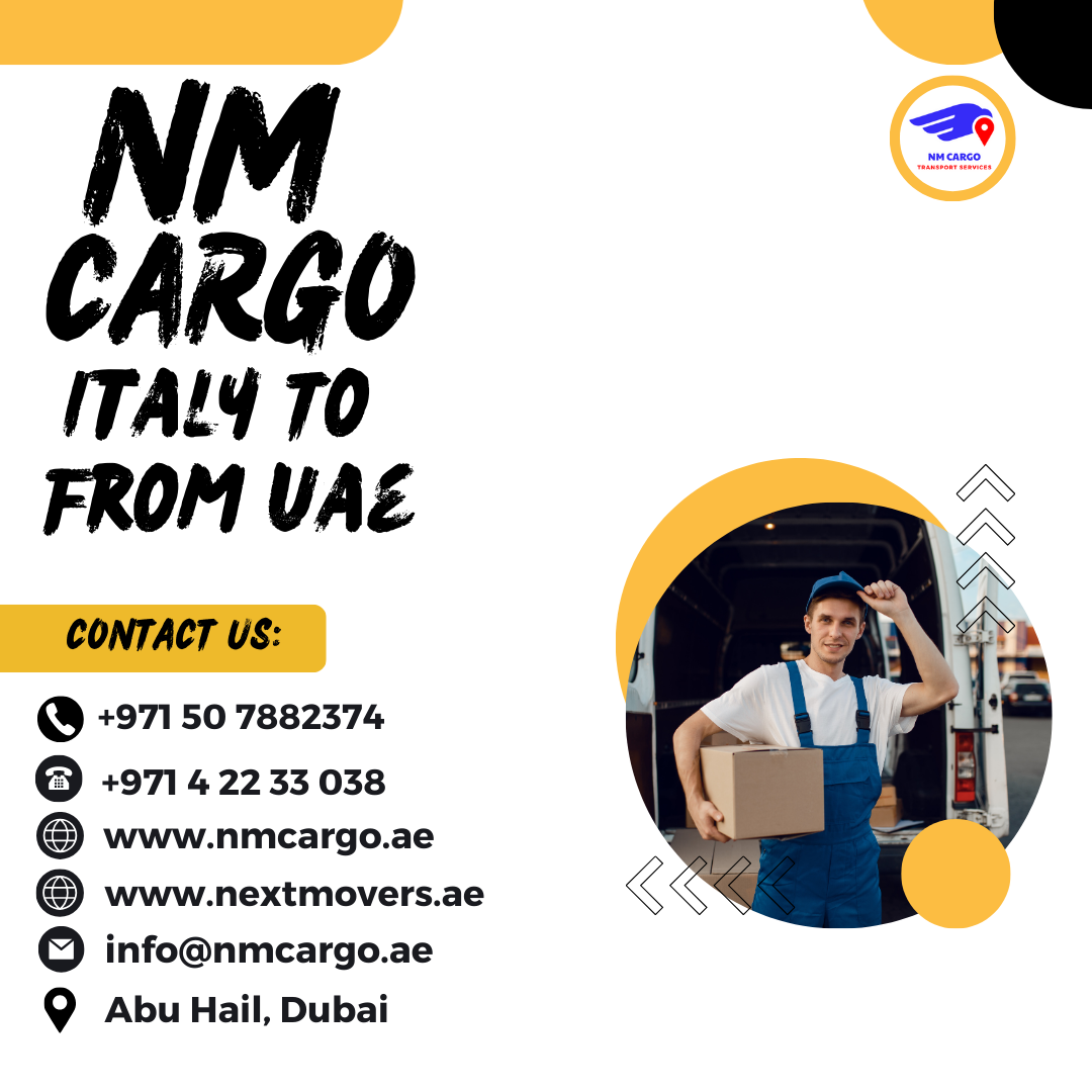 Cargo to Italy From Dubai