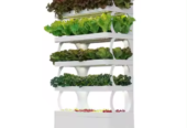 5 layer Aeroponics Indoor NFT Hydroponic Growing Systems Home Vertical Garden Tower with led light