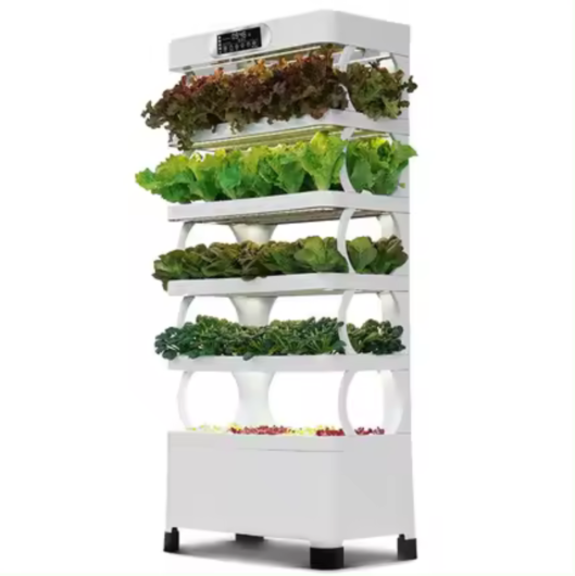 5 layer Aeroponics Indoor NFT Hydroponic Growing Systems Home Vertical Garden Tower with led light