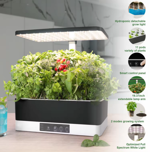 Indoor Garden Smart Professional Hydroponics Systems 11 Pods Automatic Timer Hydroponic Garden Indoor Gardening System For Herb