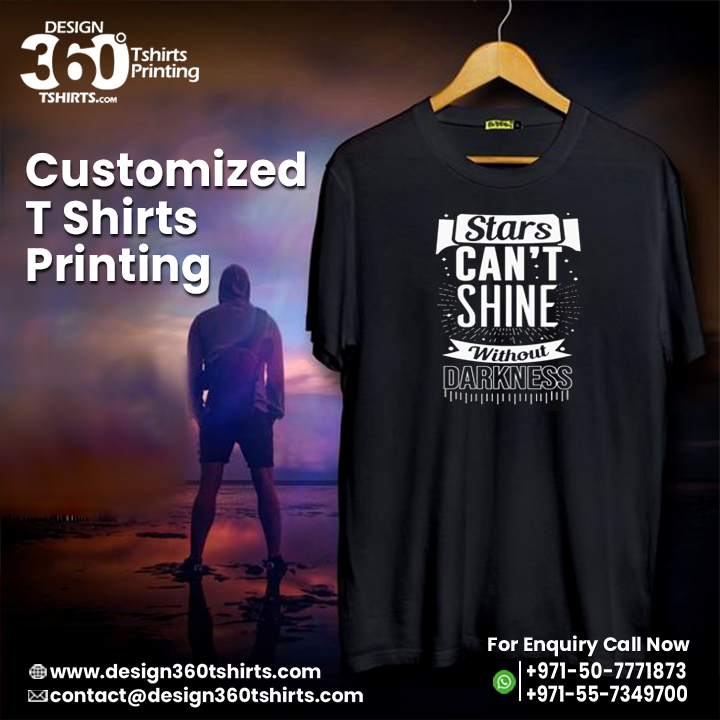Round Neck T-Shirts in Dubai – Custom Printing by Design 360 Tshirts