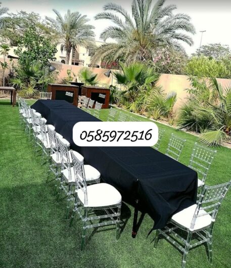 VIP Wooden & Glass Tables And Chairs Rentals In Dubai – Luxury Event Furniture