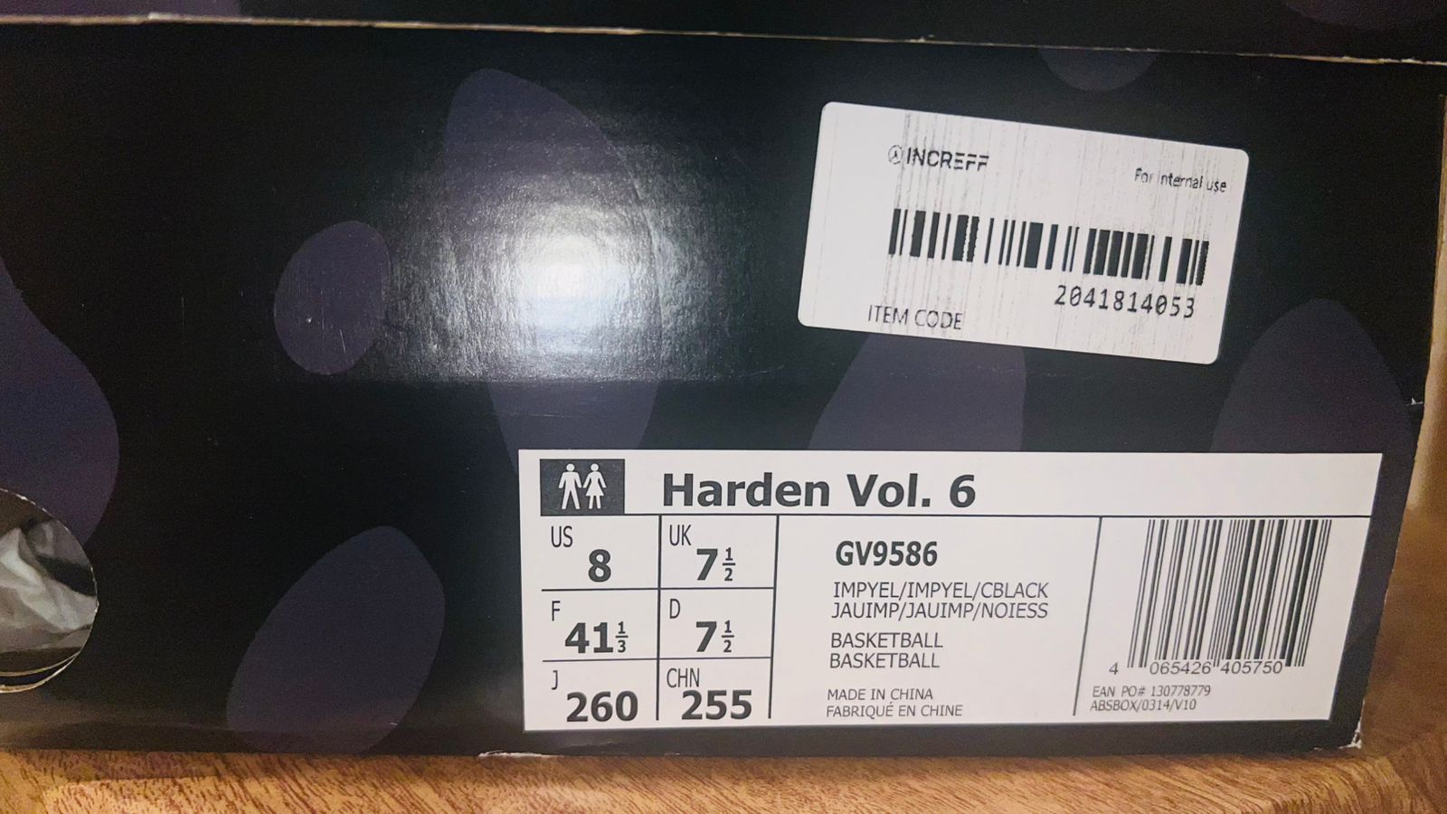 PRE-LOVED SHOE FOR SALE – ADIDAS HARDEN VOLUME 6 ‘TAXI’