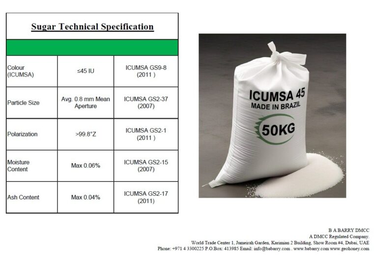 ICUMSA45 ORGANIC SUGARS