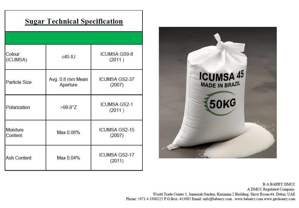 ICUMSA45 ORGANIC SUGARS