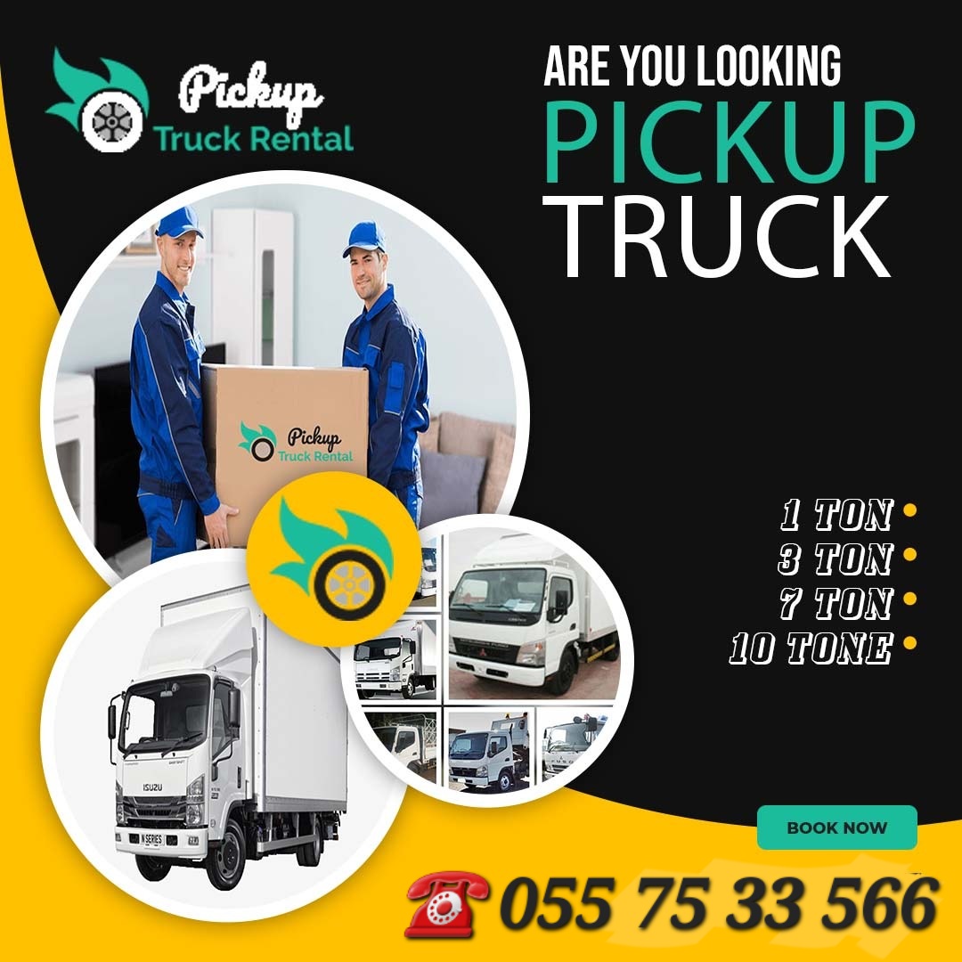 Movers Pickup Truck For Rent In dubai