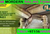 Modern Staircase Railing Fixing Contractor Ajman Dubai Sharjah