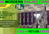 Modern Staircase Railing Fixing Contractor Ajman Dubai Sharjah