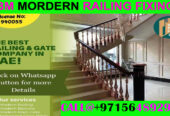 Modern Staircase Railing Fixing Contractor Ajman Dubai Sharjah
