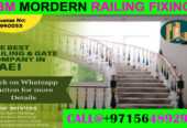 Modern Staircase Railing Fixing Contractor Ajman Dubai Sharjah