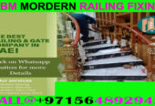 Modern Staircase Railing Fixing Contractor Ajman Dubai Sharjah