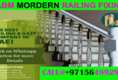 Modern Staircase Railing Fixing Contractor Ajman Dubai Sharjah