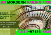 Modern Staircase Railing Fixing Contractor Ajman Dubai Sharjah