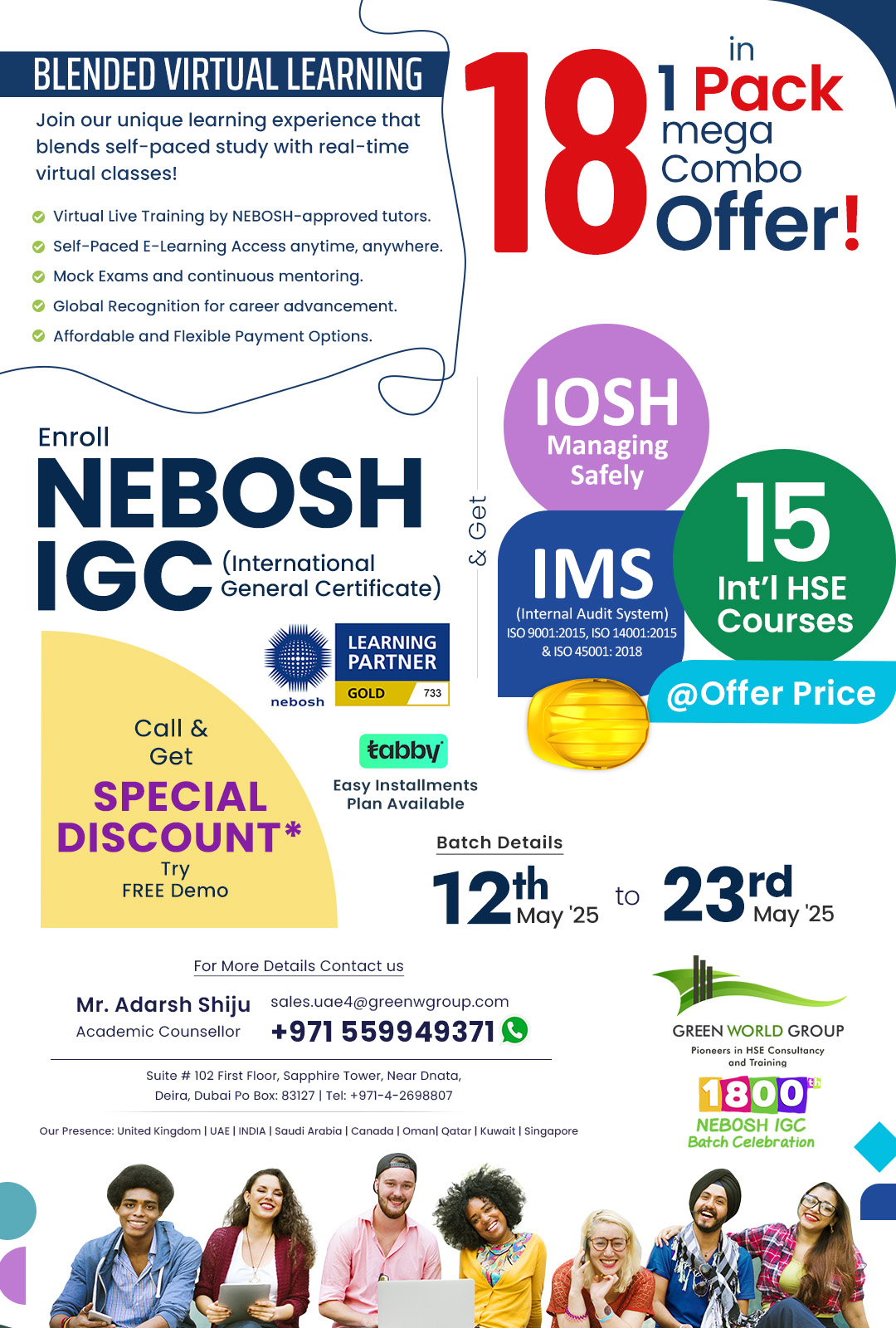 Exclusive Combo Offer on NEBOSH IGC in Sharjah