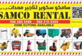 Equipment rental agency in Dubai