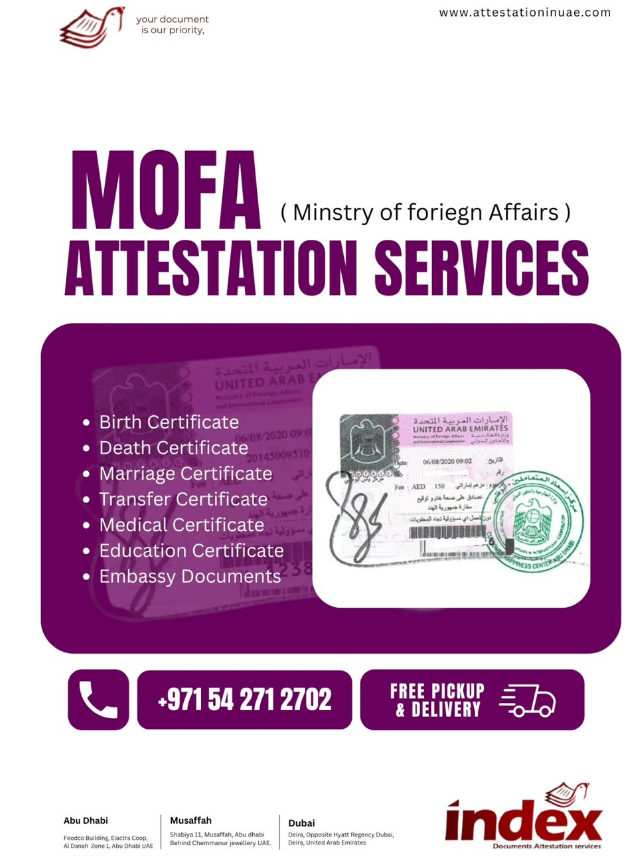Certificate attestation in uae