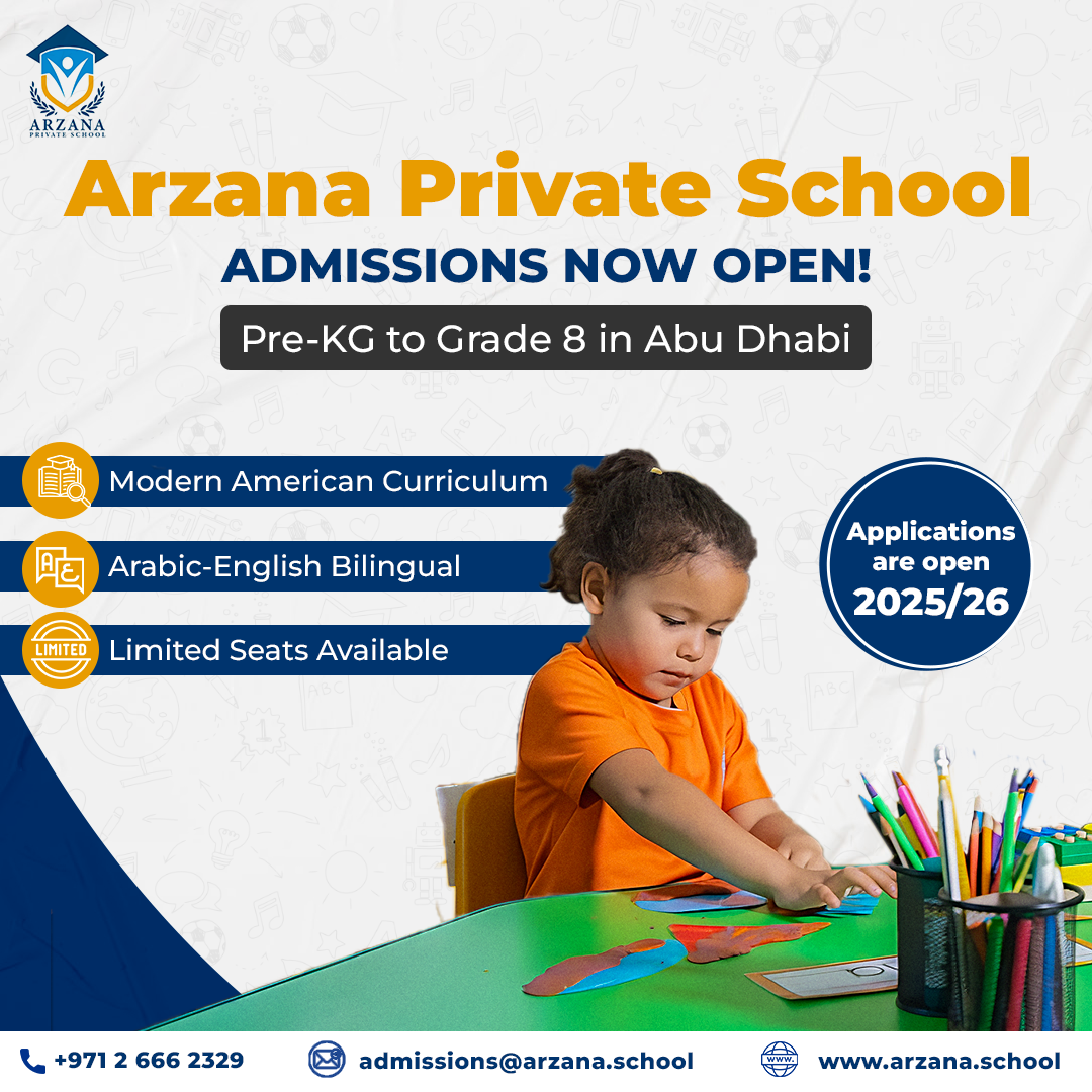 Pre‑KG School in Abu Dhabi – Arzana Private School (American KG Excellence)