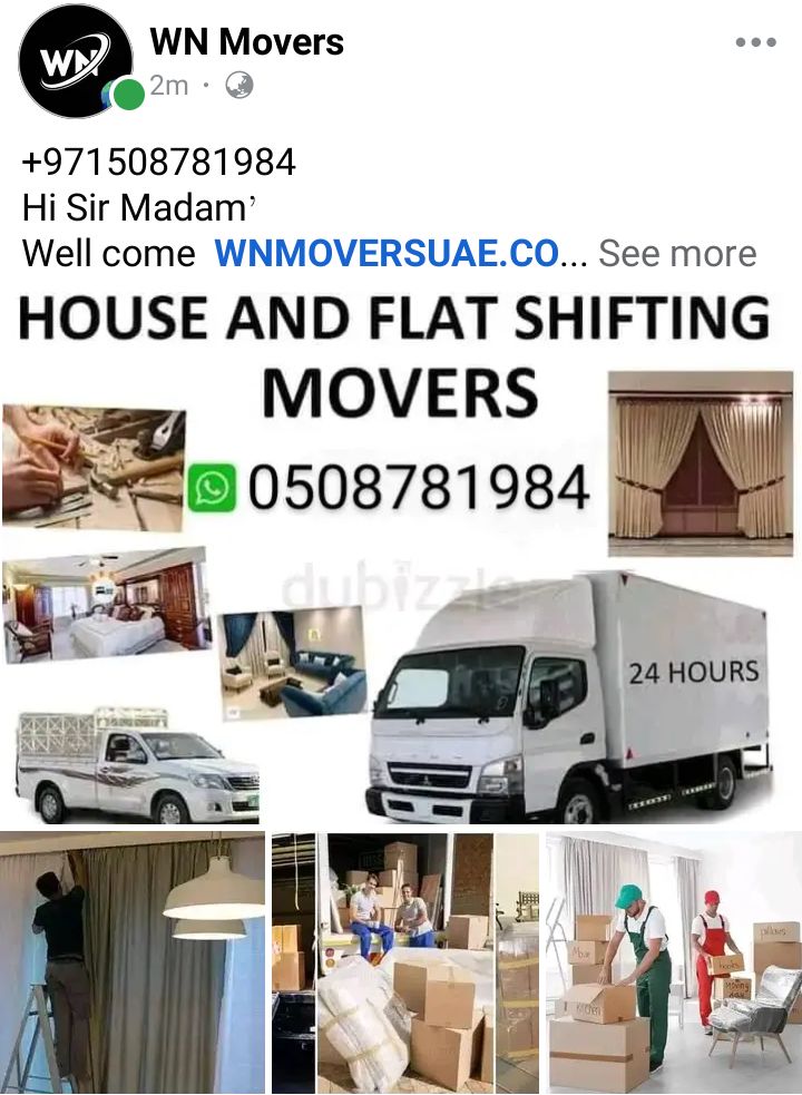 WN MOVERS AND PACKERS +971508781984