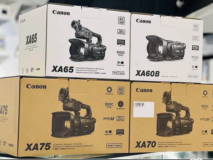 Canon XA75, Sony FDR-AX43, Panasonic HC-X1200